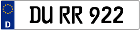 Truck License Plate